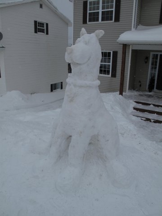 2nd Place Snow Sculpture Residential